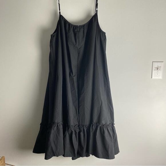 Boohoo Plus Drawstring Smocked Midi Dress Black US 16 - Picture 5 of 11